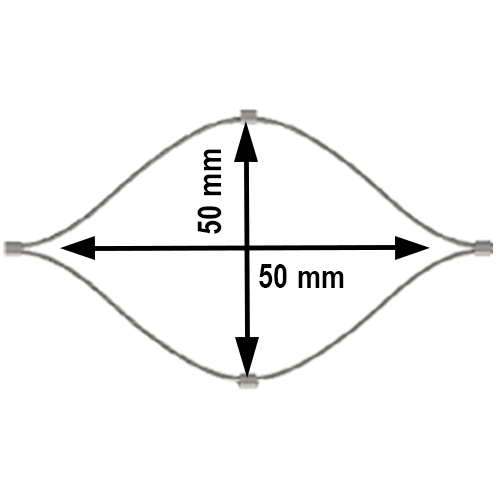 Nerezové siete 50x50 mm