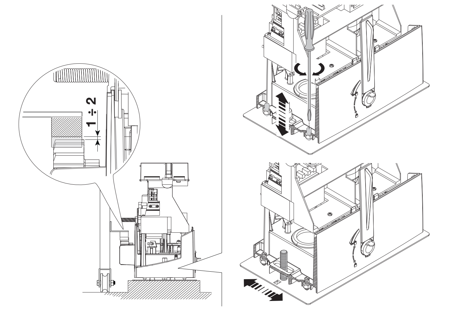 Vôľa 1–2 mm a nastavenie záberu BXL