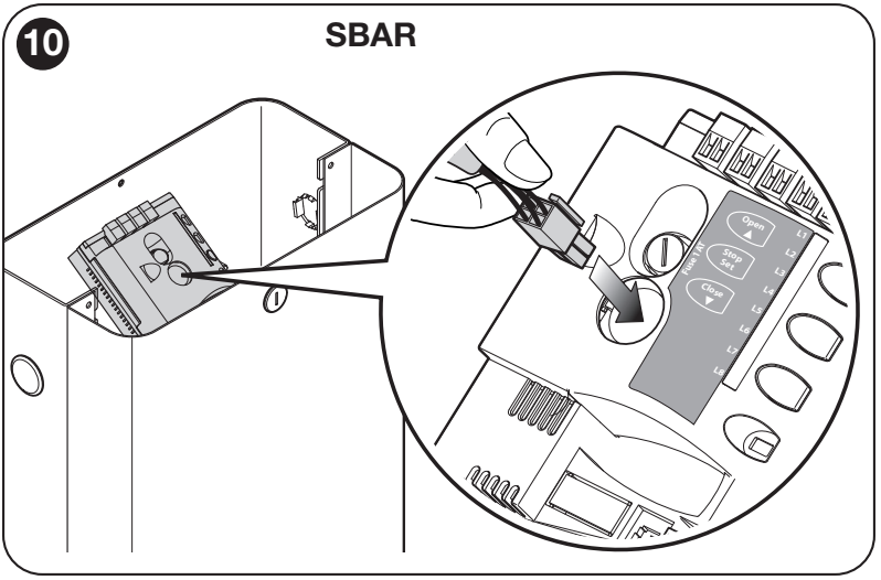 NICE SBAR – vlastný konektor majáka XBA7