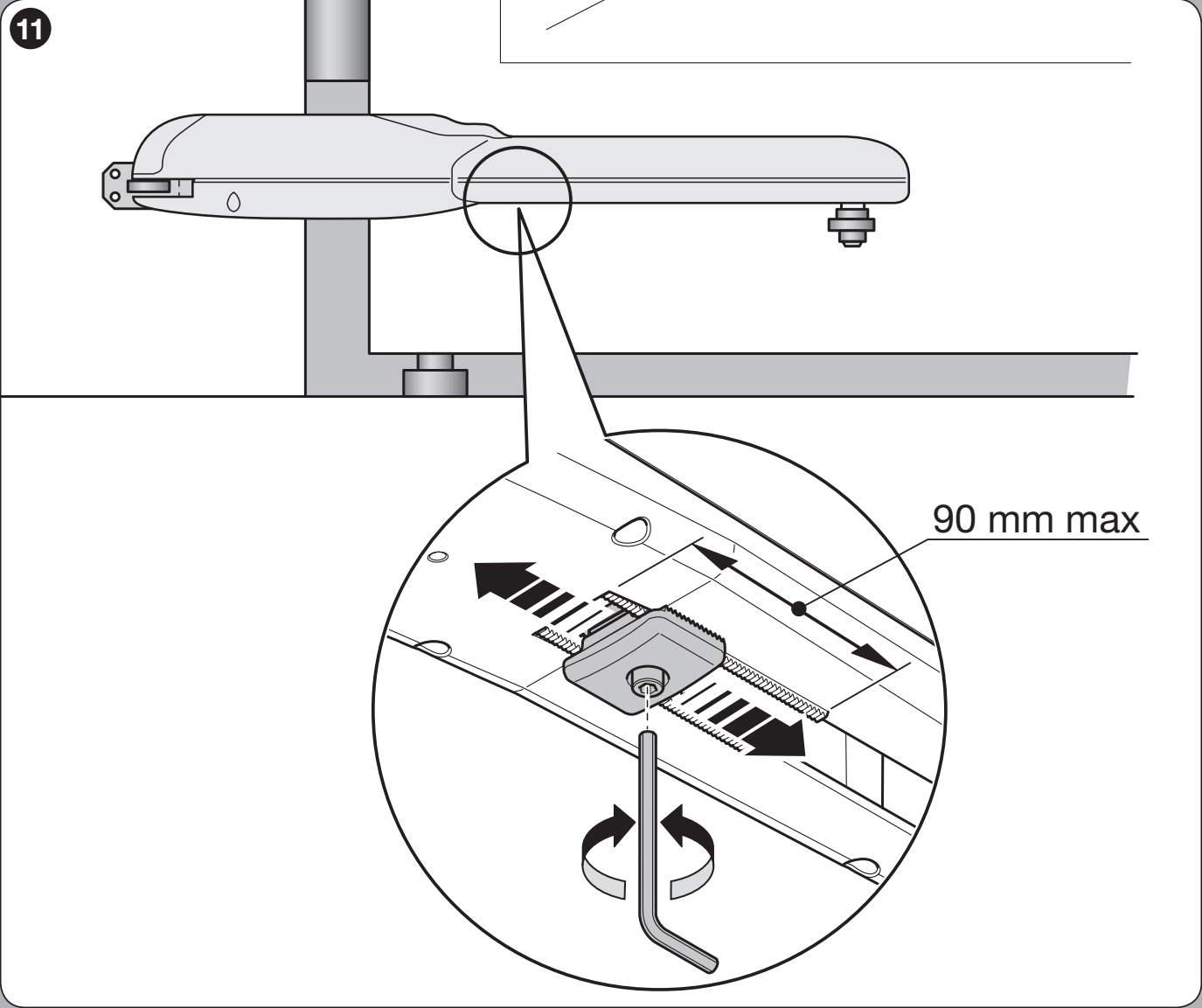 WINGO – nastavenie mechanického dorazu otvárania WINGO – nastavenie mechanického dorazu otvárania
