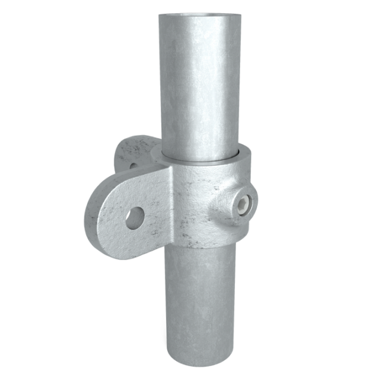 Držiak poľa s 2 úchytmi v 90° uhle, pre trubku 60,3 mm.