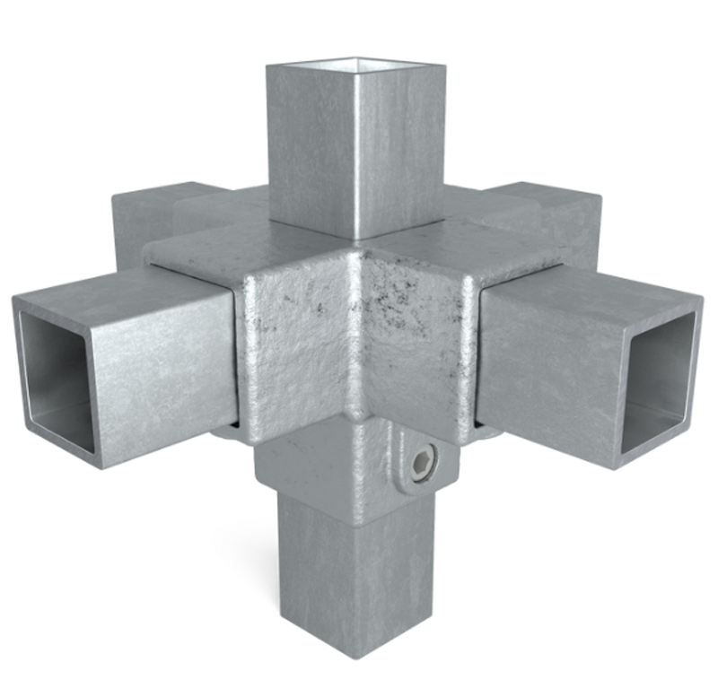Spojka pre jokel 40x40 mm, 6-kríž, ukážka použitia 2.