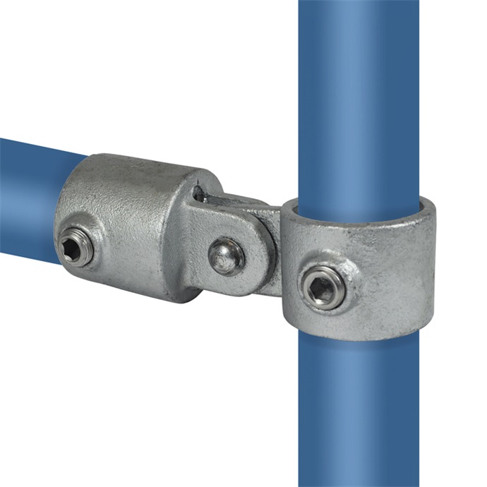 Pozinkovaný nastaviteľný úchyt pre trubku 48,3 mm