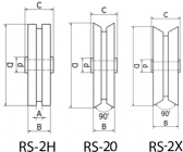 Rolka spodná s vedením