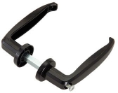 Kľučka hliníková čierna pre dvere/profil 25-35 mm