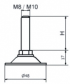 Skrutka rektifikačná celokovová