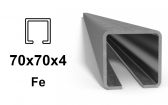 C-Profil 70x70x4 mm, Fe