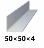 Oceľová tyč tvaru L 50x50x4 (L-profil), bez povrchovej úpravy
