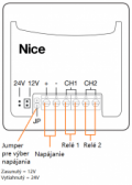 NICE OX2UBP - adaptér pre prijímače NICE s konektorom SM