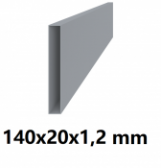 Žiarovo pozinkovaný joklový profil 140x20x1,2 mm
