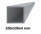 Hliníkový jokel štvorcový 100x100x4 mm