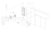 3D pánt s otvorením do 180° pre drevené dvere, vráta, bránu, regulovateľný, 3DW-350-HDG