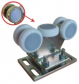 Vozík pevný s reguláciou, 5 roliek s montážnou doskou