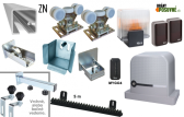 Set für den Bau eines freitragenden Schiebetors bis 4,5 m, ZN-C-Profil und NICE Robus RBS Antrieb