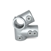 Pozinkovaná spojka pre trubky 42,4 mm, tvar odkvapový roh, 27,5°