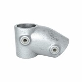 Pozinkovaná uhlová spojka pre trubky 42,4 mm, uhol medzi trubkami 30°–60°