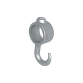 Pozinkovaný vešiakový hák s objímkou pre trubku 42,4 mm