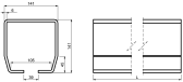 CAIS C-profil 141x141x6mm, Zn, STAGE LZ 6