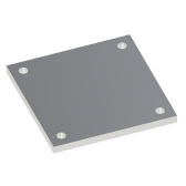 Hliníková pätka, štvorcová 150x150mm