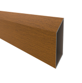 Hliníková plotová lamela 105x20 mm, tvar kosodĺžnik, drevodekor so štruktúrou, dekor SOLANSA (Zlatý dub)