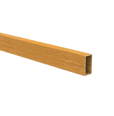 Hliníková plotová lamela 40x20 mm, tvar obdĺžnik, drevodekor so štruktúrou, dekor LUVIA (Svetlý dub)