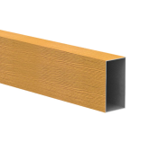 Hliníková plotová lamela 80x40 mm, tvar obdĺžnik, drevodekor so štruktúrou, dekor LUVIA (Svetlý dub)