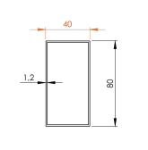Hliníková plotová lamela 80x40 mm, tvar obdĺžnik, drevodekor so štruktúrou, dekor LUVIA (Svetlý dub)