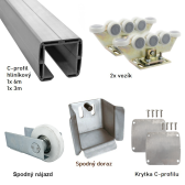 Sada pre výrobu samonosnej posuvnej brány do 6,5m, AL 83x79x11