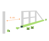 Hliníková sada pre výrobu samonosnej posuvnej brány do 4m