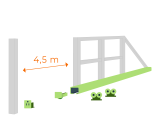 Sada pre výrobu samonosnej nerezovej posuvnej brány do 4,5m, INOX 68x68x3