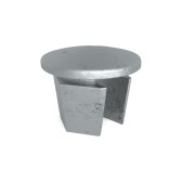 Kovová záslepka pre trubku 33,7 mm