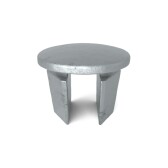 Kovová záslepka pre trubku 33,7 mm, vysoká