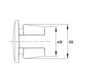 Kovová záslepka pre trubku 60,3 mm