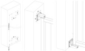 LOCINOX montážne platničky 2ks, pre uchytenie neviditeľného samozatvárača INTERIO do múriku, INTERIO-WALL-9005