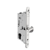LOCINOX Nerezový zadlabávací zámok pre posuvné brány, odskok 40 mm, zádlab 57 mm, rozteč 92 mm, SIXTYLOCK-S