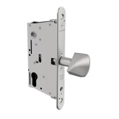 LOCINOX Nerezový zadlabávací zámok pre posuvné brány, odskok 60 mm, zádlab 77 mm, rozteč 92 mm, EIGHTYLOCK-LS