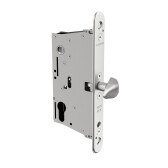 LOCINOX Nerezový zadlabávací zámok pre posuvné brány, odskok 60 mm, zádlab 77 mm, rozteč 92 mm, EIGHTYLOCK-S