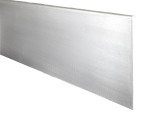 Nerezová krycia lišta pre hliníkový kotviaci profil skleneného zábradlia, dĺžka 2,5 m, AISI304