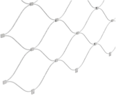 Nerezová lanková sieť s okom 70x120 mm, lanko ø 1,5 mm, 0,8 m x 100 m