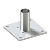 Nerezová spodná konzola pre hliníkový stĺpikový profil AL-SP70