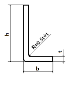 Oceľová tyč tvaru L 40x40x3 (L-profil), ZN