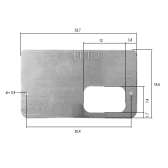 Nice SPRO600A - montážna platňa pre pohony Nice RBS400, RBS600, RBS600HS, typ PD2359