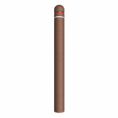 Műanyag parkolóoszlop, kerek, Ø150 × 1500 mm, barna