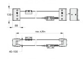 Pohybový, prevodový, mechanizmus pre teleskopickú bránu, VA5102.004