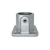 Pozinkovaná kotva do betónu pre trubku 48,3 mm, štvorcová
