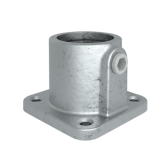 Pozinkovaná kotva do steny pre trubku 60,3 mm, štvorcová