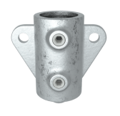 Pozinkovaná kotva pre trubku 42,4 mm, s bočnou prírubou, koncová