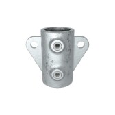 Pozinkovaná kotva pre trubku 48,3 mm, s bočnou prírubou, koncová