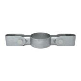 Pozinkovaná objímka na uchytenie plotových panelov k stĺpiku 42,4 mm, priebežná