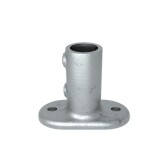 Pozinkovaná základová príruba pre trubku 48,3 mm, sklon 0°–11°